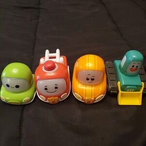 LOT OF 4 VTECH GO GO SMART WHEELS CARS W/LIGHTS & SOUNDS (Need Batteries)